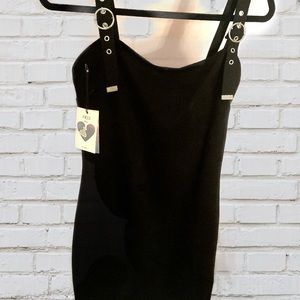 Black dress with sliver